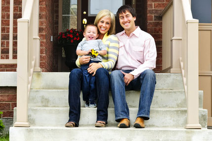 Family on porch Family on porch